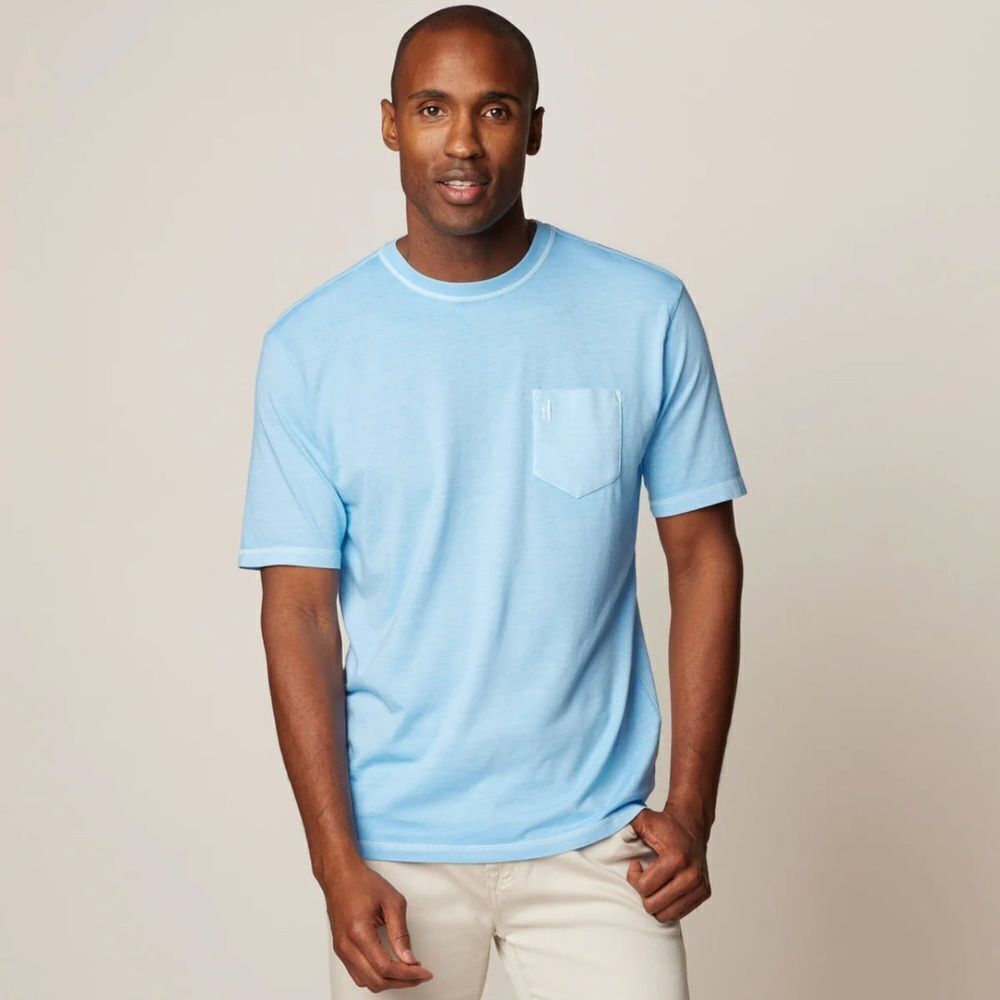 Johnnie-O Men’s Dale 2.0 T-Shirt Front Pocket Blue Size XL